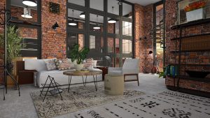 A beautiful loft after interior design ideas for lofts have been applied.