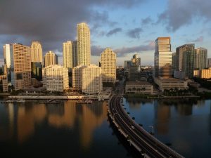 A view of Miami, one of the cities with the best rental investment opportunities in Florida.