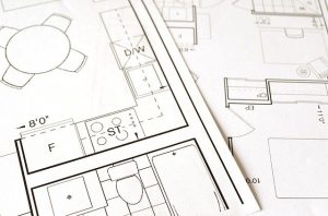 A drawing of floor plans for an apartment.