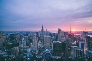 A view of Manhattan. 