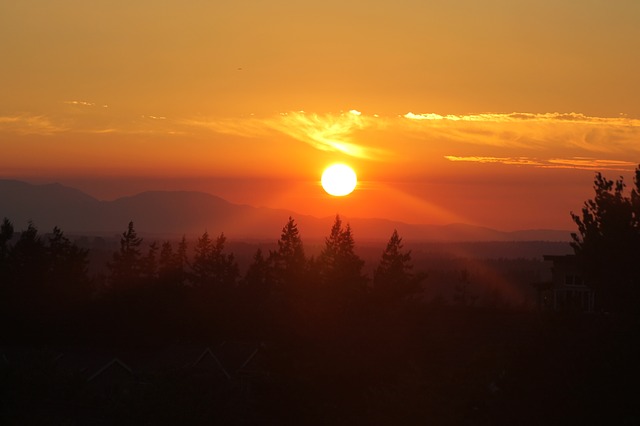 Sunset over Issaquah.