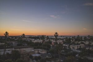 A beautiful sunset skyline.