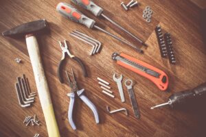 Various tools you can use for renovation after house hunting in Maryland.